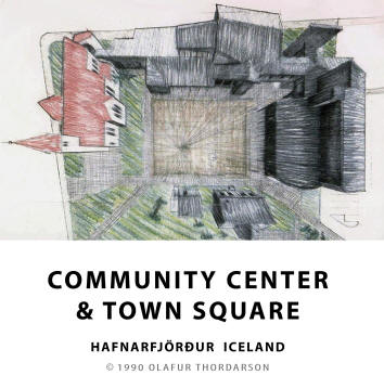 1990 Hafnarfjörður town square
