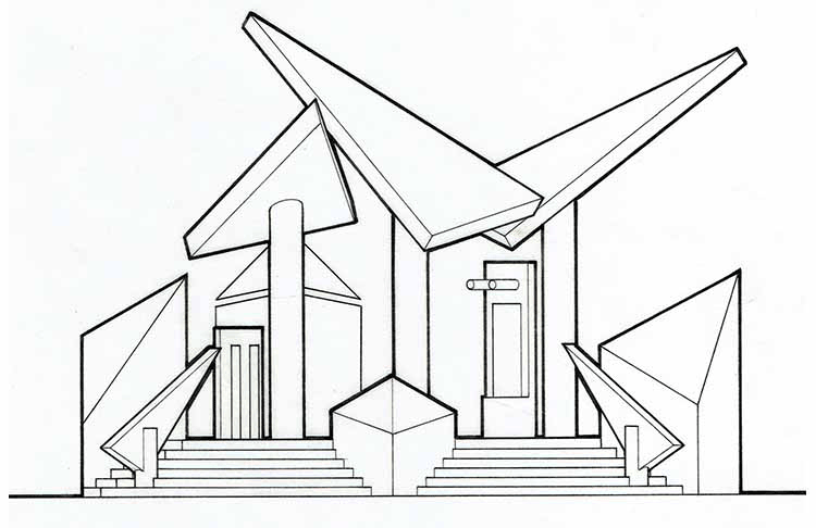 Olafur Thordarson: Architecture sculpture: Museum-entry 1983
