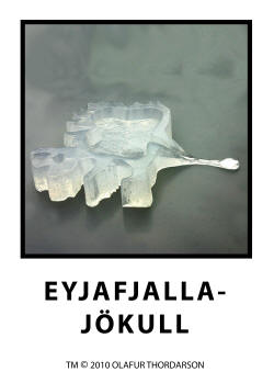 OLAFUR THORDARSON, EYJAFJALLAJÖKULL, SOAP DISH, DESIGN AND MAKE 2010, 6" WIDE 