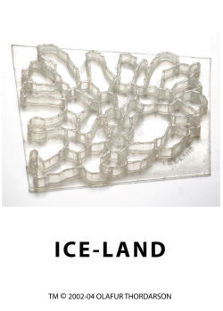 OLAFUR THORDARSON, ICE-LAND, ICE CUBE TRAY, DESIGN AND MAKE 2002-2004, 7-1/2" WIDE