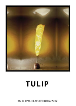 OLAFUR THORDARSON, TULIP FLOOR LIGHT, DESIGN 1991, MAKE 1992, 6 FT HIGH 