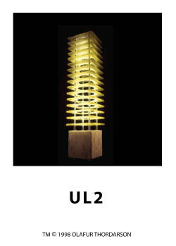 OLAFUR THORDARSON, UL-2 LIGHT, DESIGN 1998, 24" HIGH 