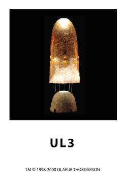 OLAFUR THORDARSON, UL3 GHOST LIGHT, DESIGN 1992 AND MAKE 1998-2000, 24" HIGH 