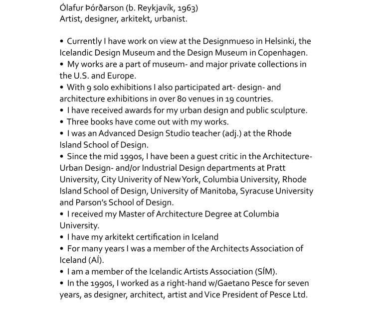 Olafur Thordarson bio